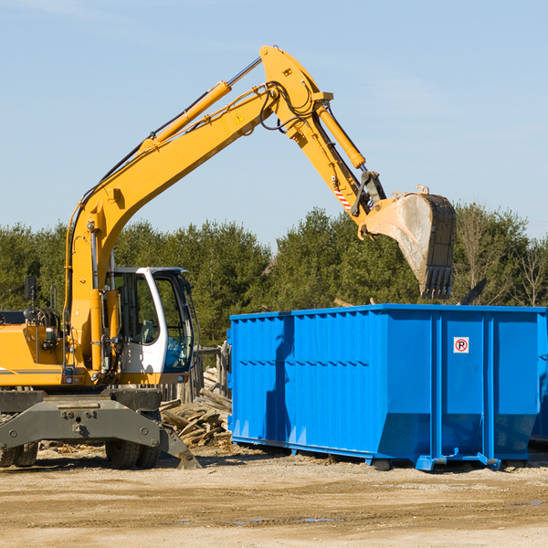 what are the rental fees for a residential dumpster in Lenore WV